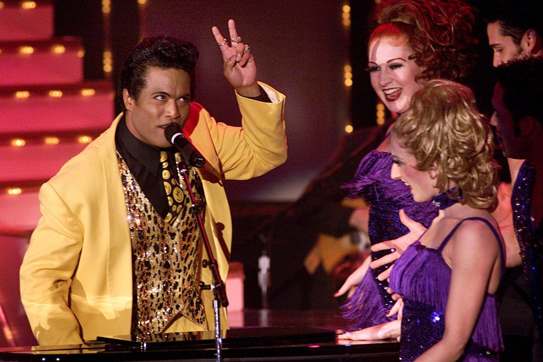 Garry Moore as Little Richard. Mon. 3/25/02 Legends in Concert show, which was recently moved from Bally's to the Claridge.